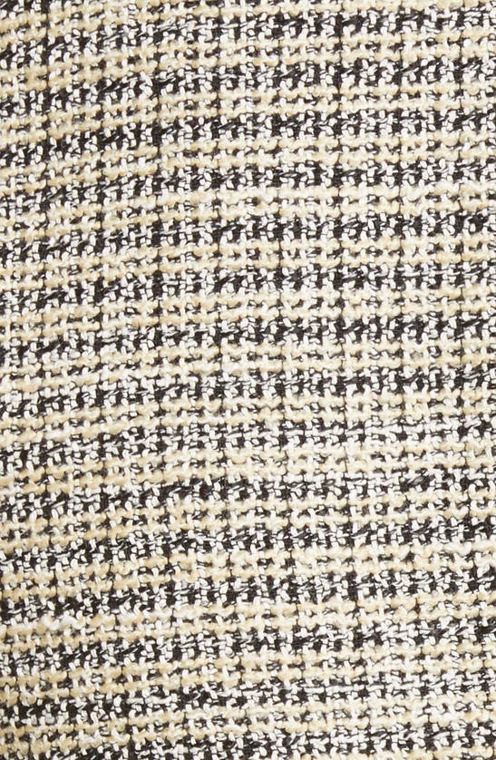 Cropped Frayed Cotton-blend Tweed Jacket In Giallo