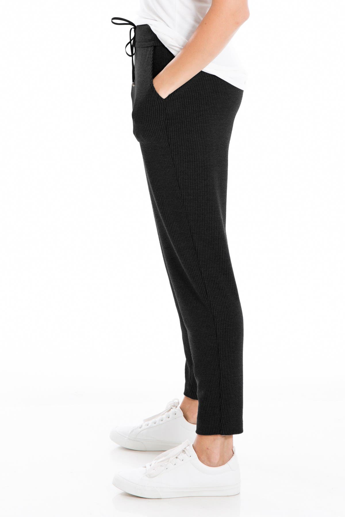 MAXSTUDIO Rib Knit Slouch Pant 