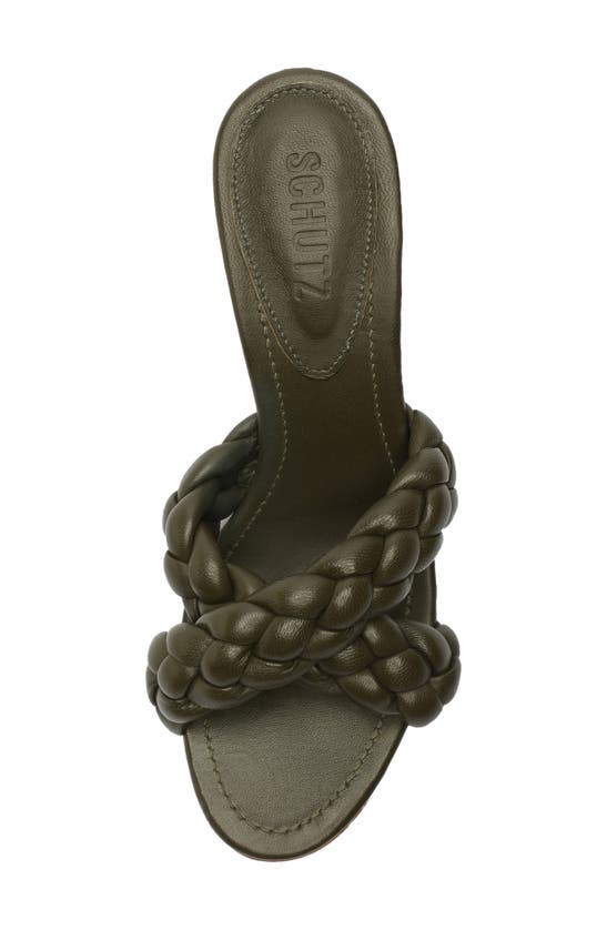 Shop Schutz Cicely Sandal In Military Green