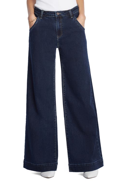 Wash Lab Denim Daily Trousers Dark Blue at Nordstrom,