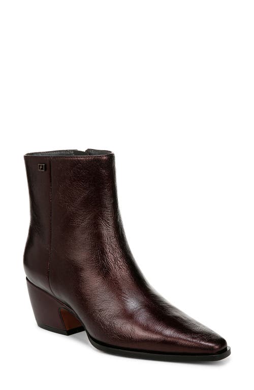 Shop Franco Sarto Vivian Bootie In Dark Brown