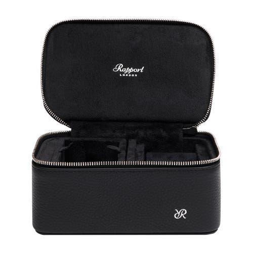 Rapport London Tuxedo Watch Zip Case In Black