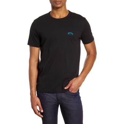 Boss Curved Logo T-Shirt, Black