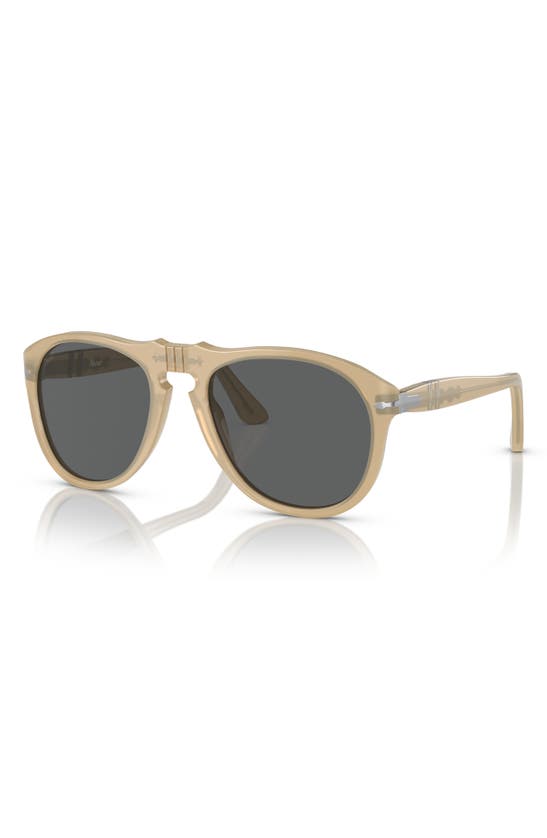 Shop Persol 54mm Pilot Sunglasses In Opal Beige