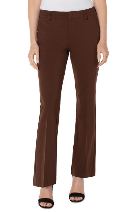 Buy Brown Trousers & Pants for Women by FASHION BOOMS Online