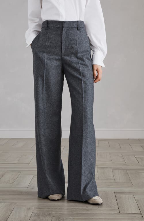 Shop Brunello Cucinelli Loose Trousers In Dark Grey