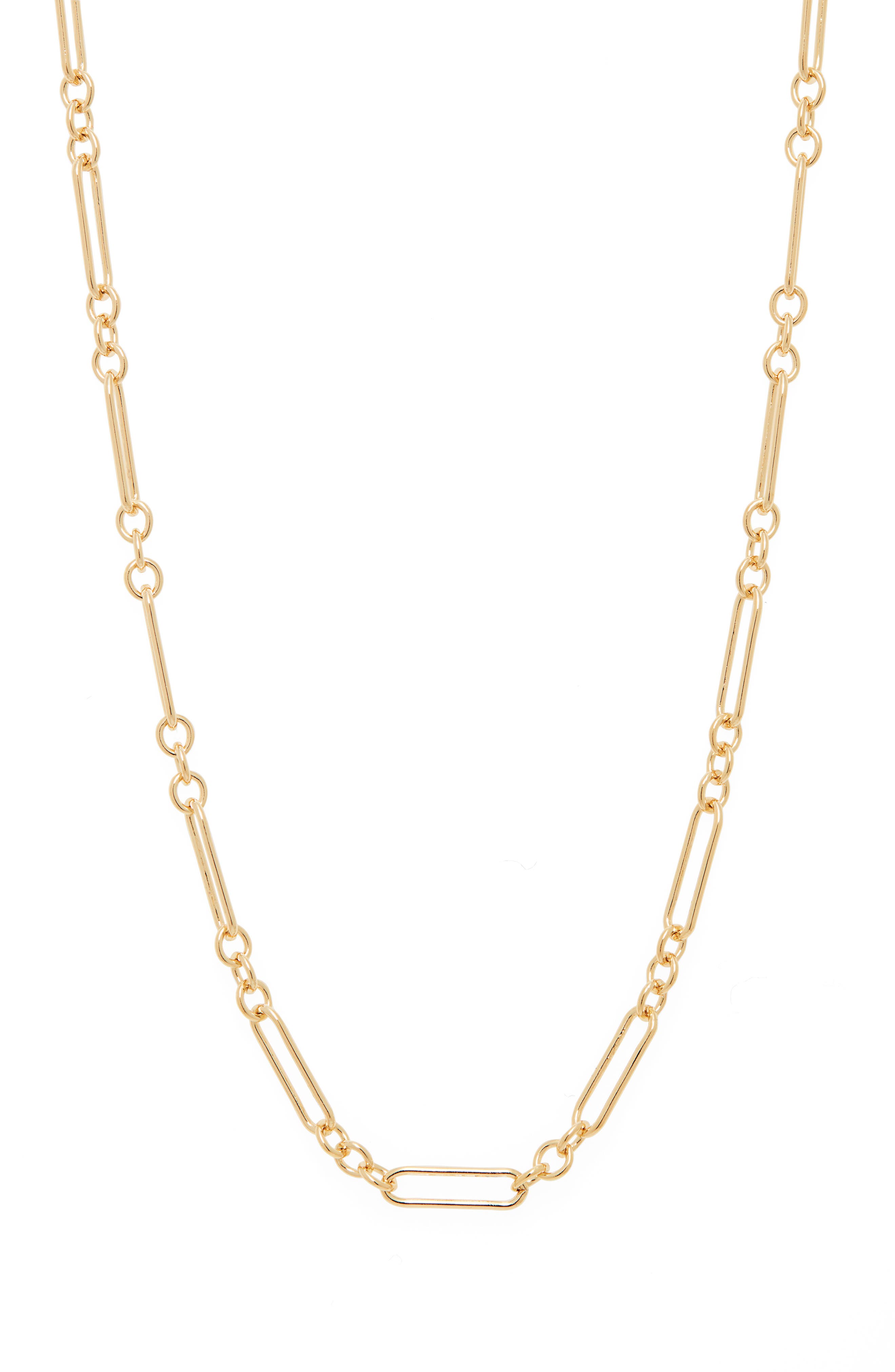 Laura Lombardi Classic Chain Necklace in Brass at Nordstrom, Size 20 In Us