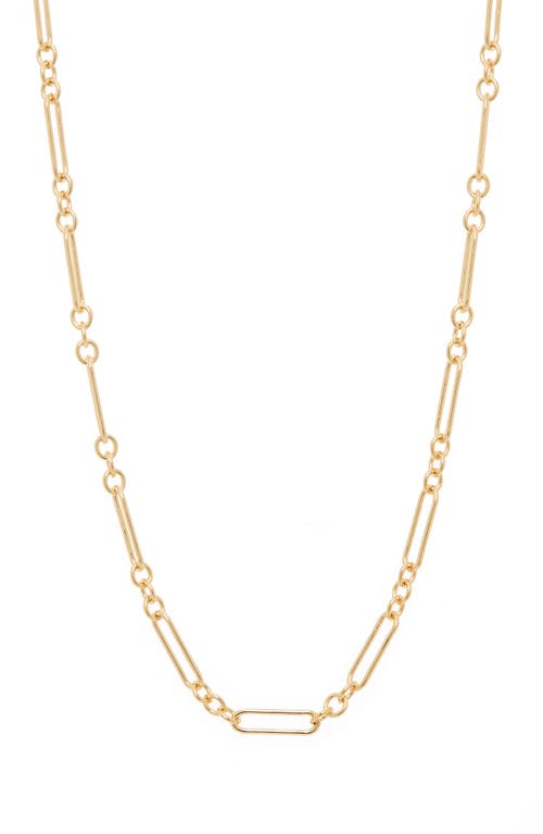 Laura Lombardi Classic Chain Necklace in Brass