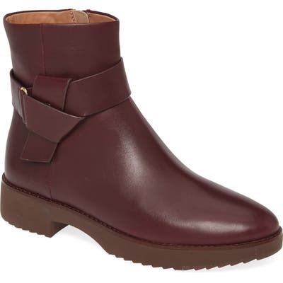 Fitflop Knot Bootie, Burgundy