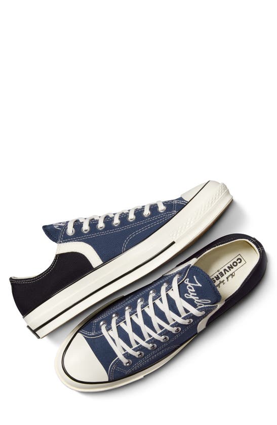 Converse Navy Chuck 70 Archival Stripes Low Top Sneakers In Navy/black ...