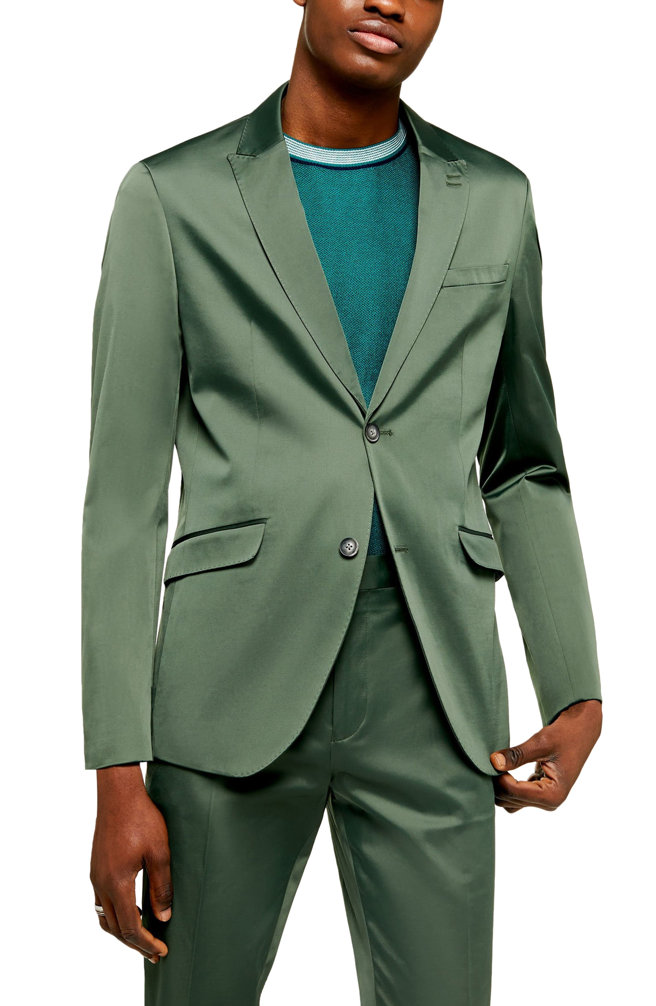 satin suit jacket