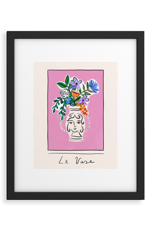 Deny Designs Le Vase Framed Art Print in Cream at Nordstrom