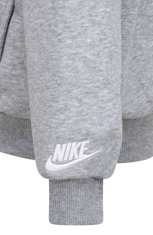 Shop Nike Kids' Sportswear Club Fleece Hoodie In Dark Grey Heather