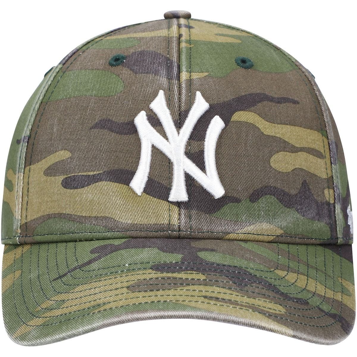 yankees camo fitted