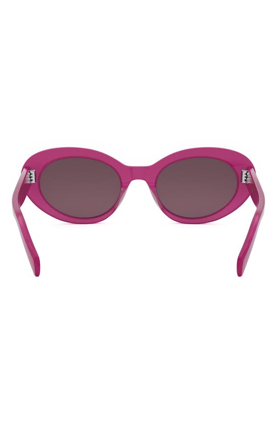 Shop Celine Bold 3 Dots 53mm Cat Eye Sunglasses In Shiny Pink