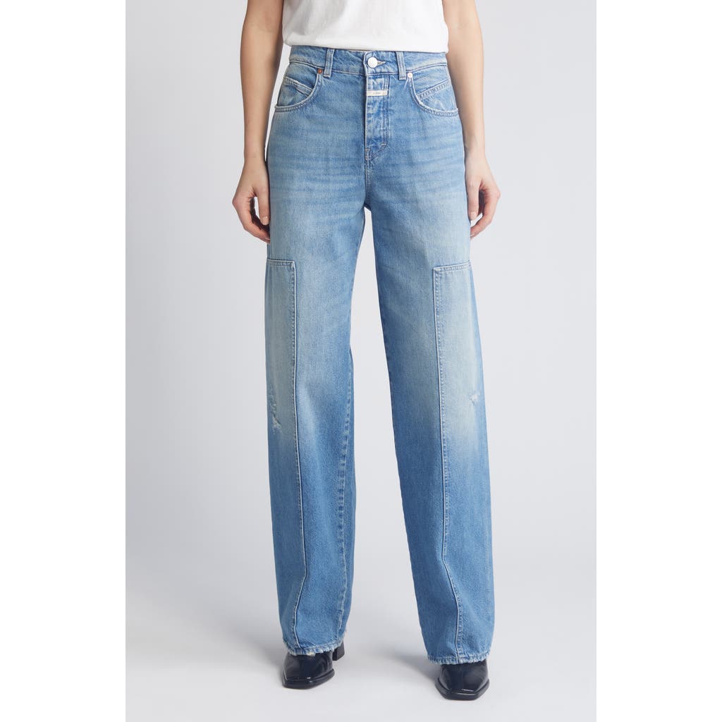 Closed Nikka Wide Leg Jeans In Mid Blue