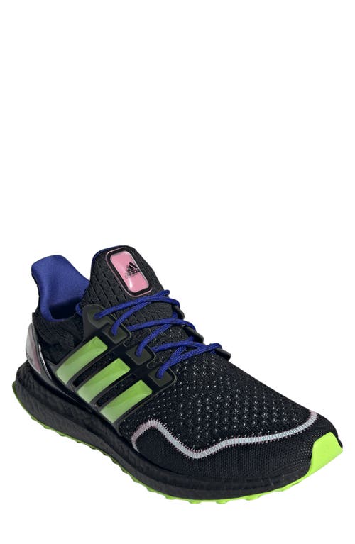 adidas Ultraboost 1.0 Running Sneaker Black/Lucid Lemon/Bliss Pink at Nordstrom,