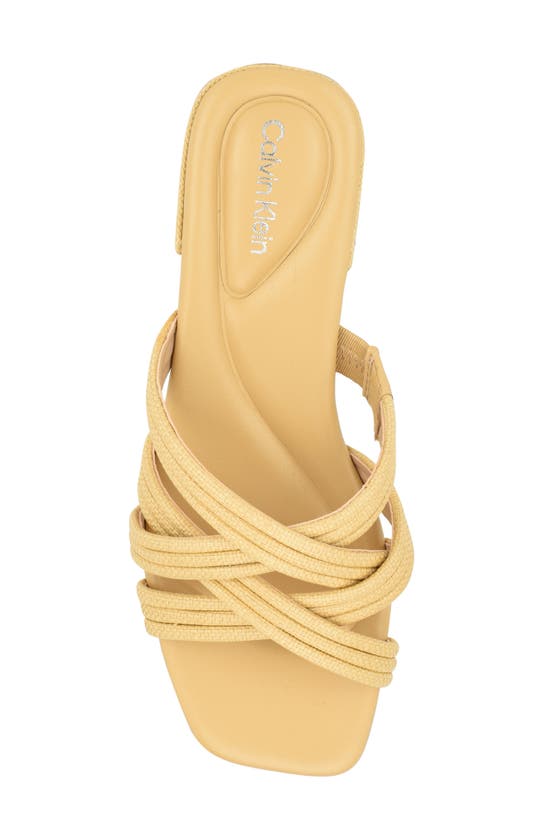 Shop Calvin Klein Trivy Slide Sandal In Light Natural