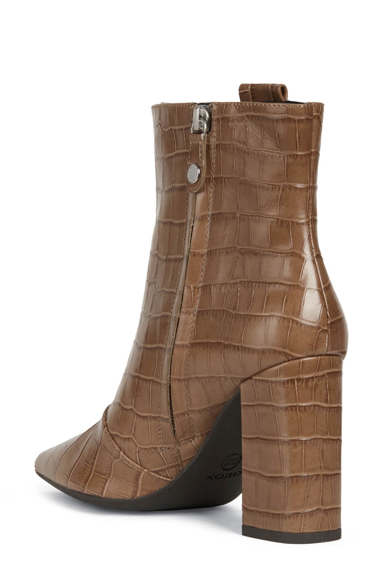 Geox Bigliana Croc Embossed Bootie 