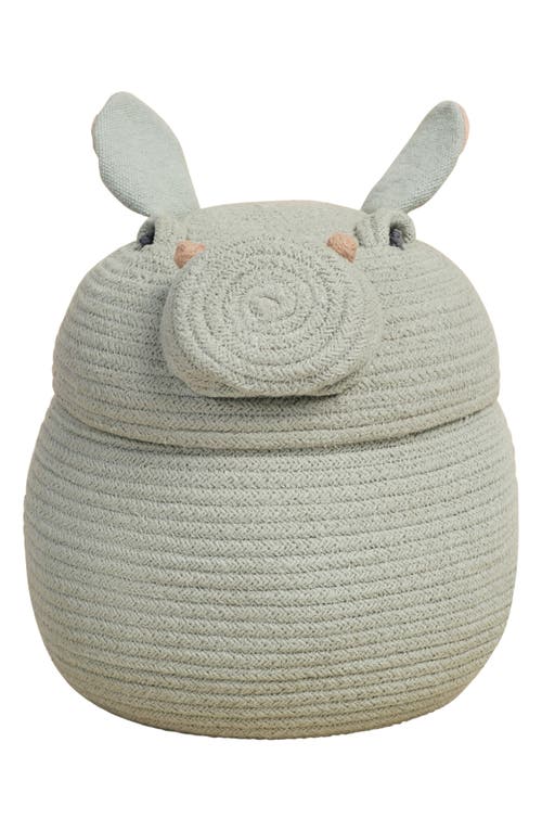 Lorena Canals Henry the Hippo Basket in Blue Sage at Nordstrom