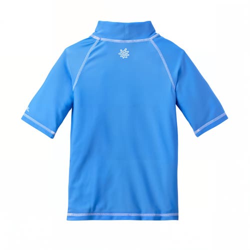 Shop Uv Skinz Short Sleeve Sun & Swim Shirt In Ocean Blue