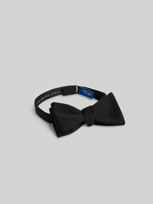 Shop Robert Talbott Bond Grosgrain Self-tie Bow Tie In Black