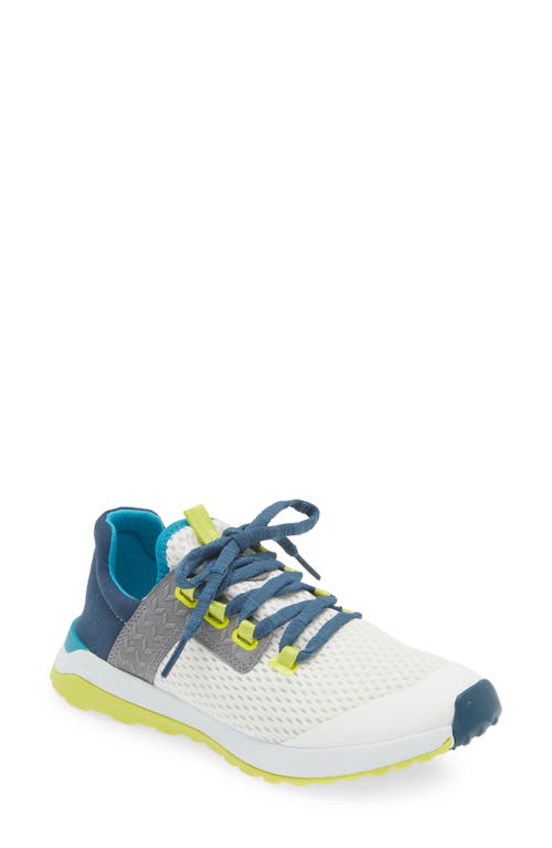 Shop Olukai Wailuku Sneaker In Bright White/lagoon