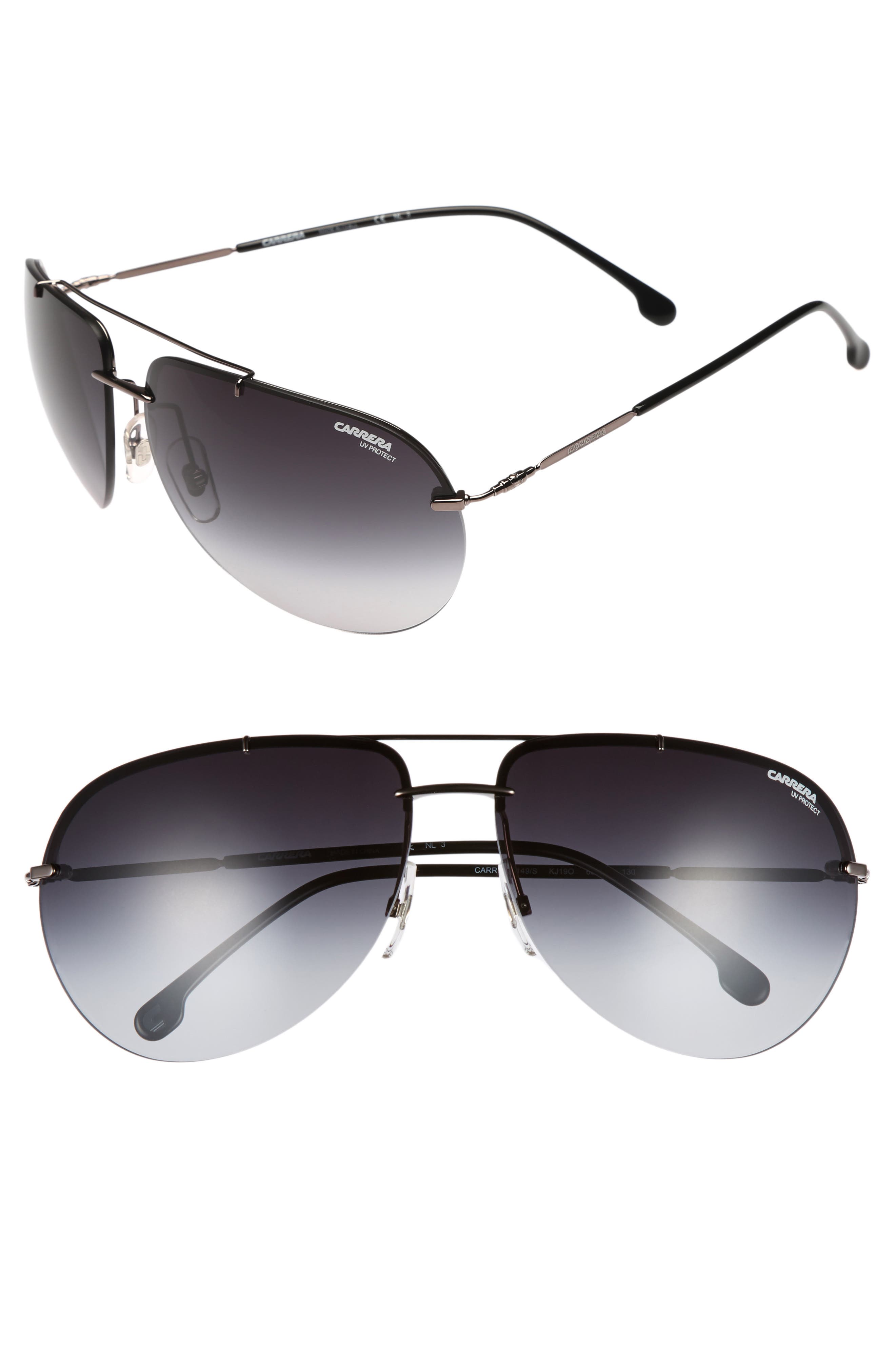 Carrera Eyewear 149S 65mm Polarized Aviator Sunglasses Nordstrom