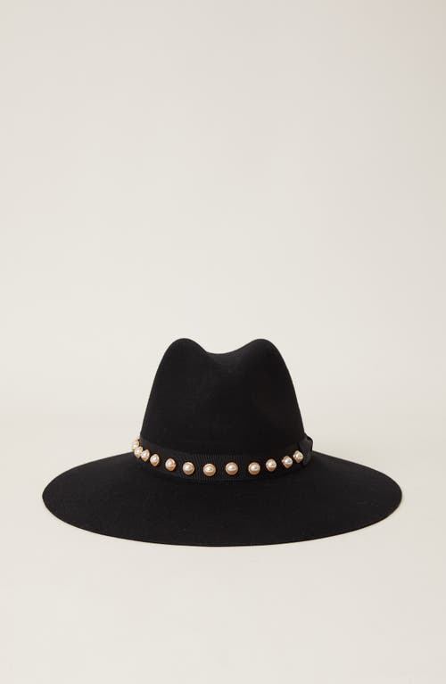 BTB Los Angeles SOFIE PEARL HAT in Black 