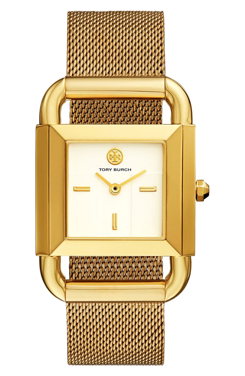 Tory Burch Phipps Mesh Strap Watch, 29mm x 41mm | Nordstrom