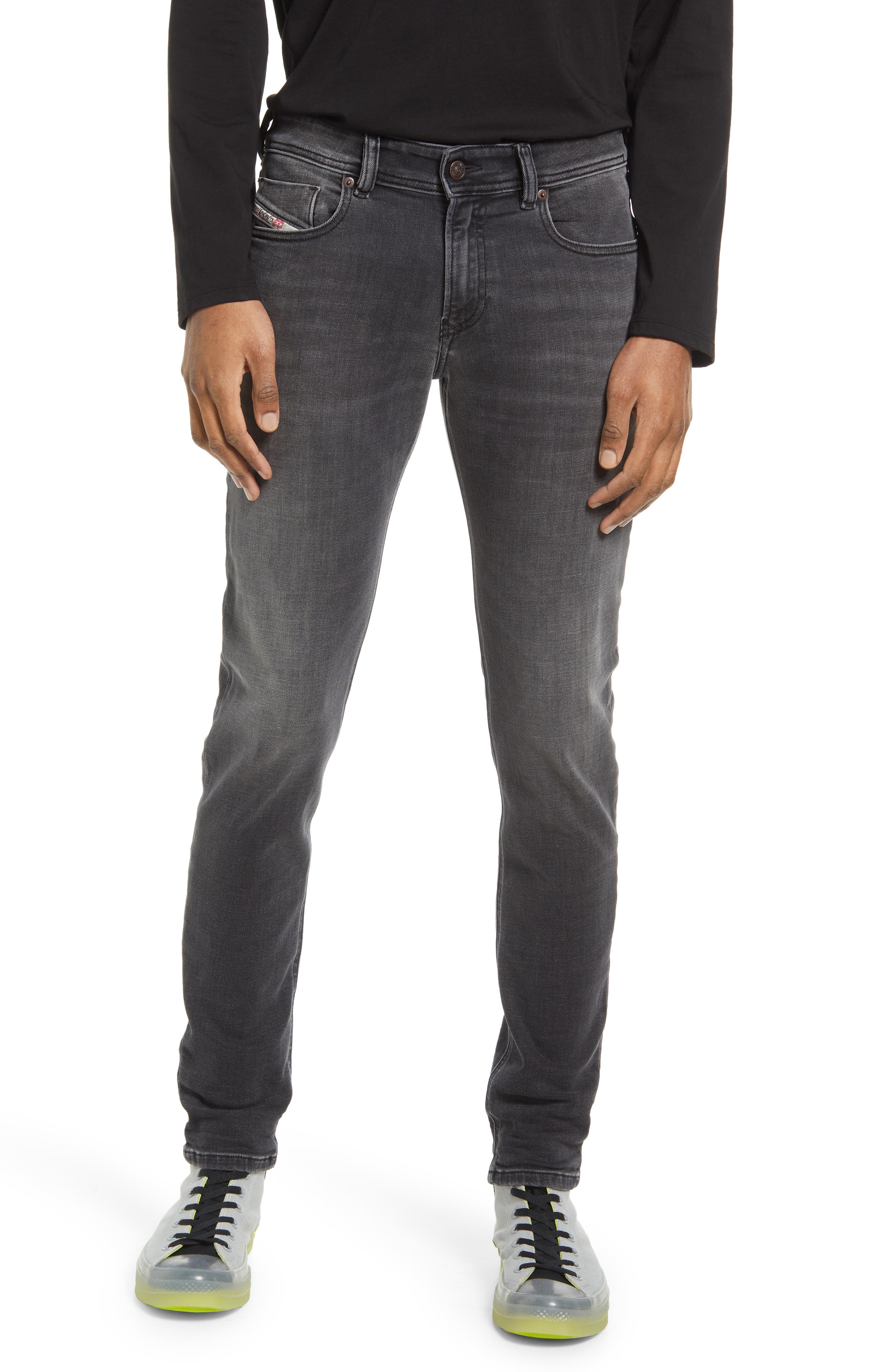 DIESEL(R) Sleenker Skinny Jeans in Grey