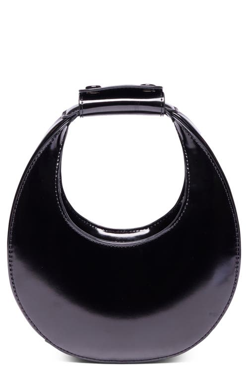 STAUD Goodnight Moon Leather Evening Bag in Black at Nordstrom