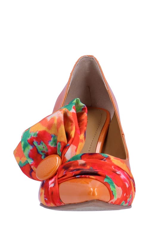 J. Reneé Hirisha Pointed Toe Pump In Orange/red