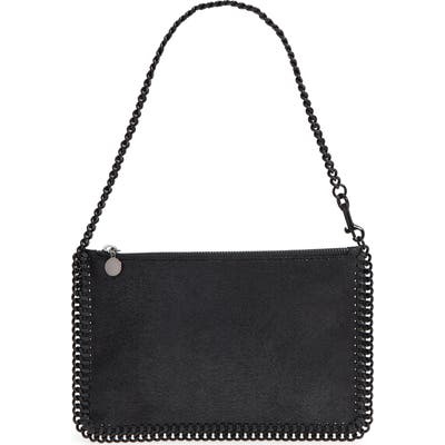 Stella Mccartney Falabella Shaggy Deer Faux Leather Handbag - Black