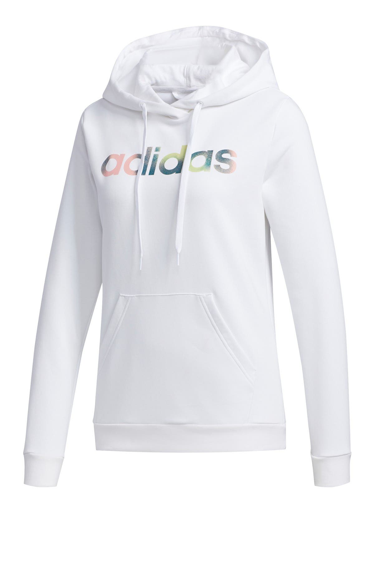 adidas logo print hoodie