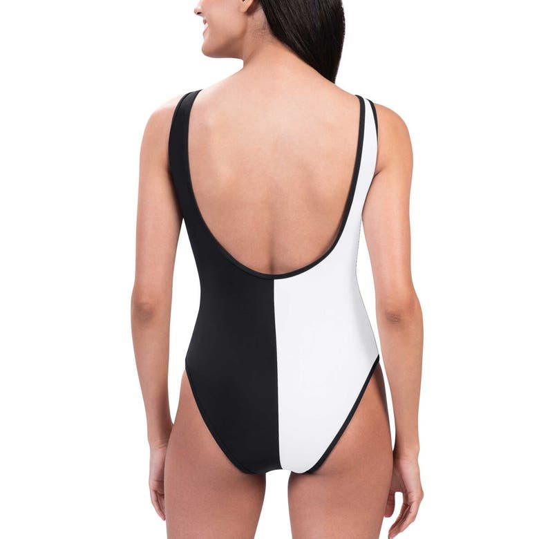 Shop G-iii 4her By Carl Banks Black/white Baltimore Ravens Last Stand One-piece Swimsuit