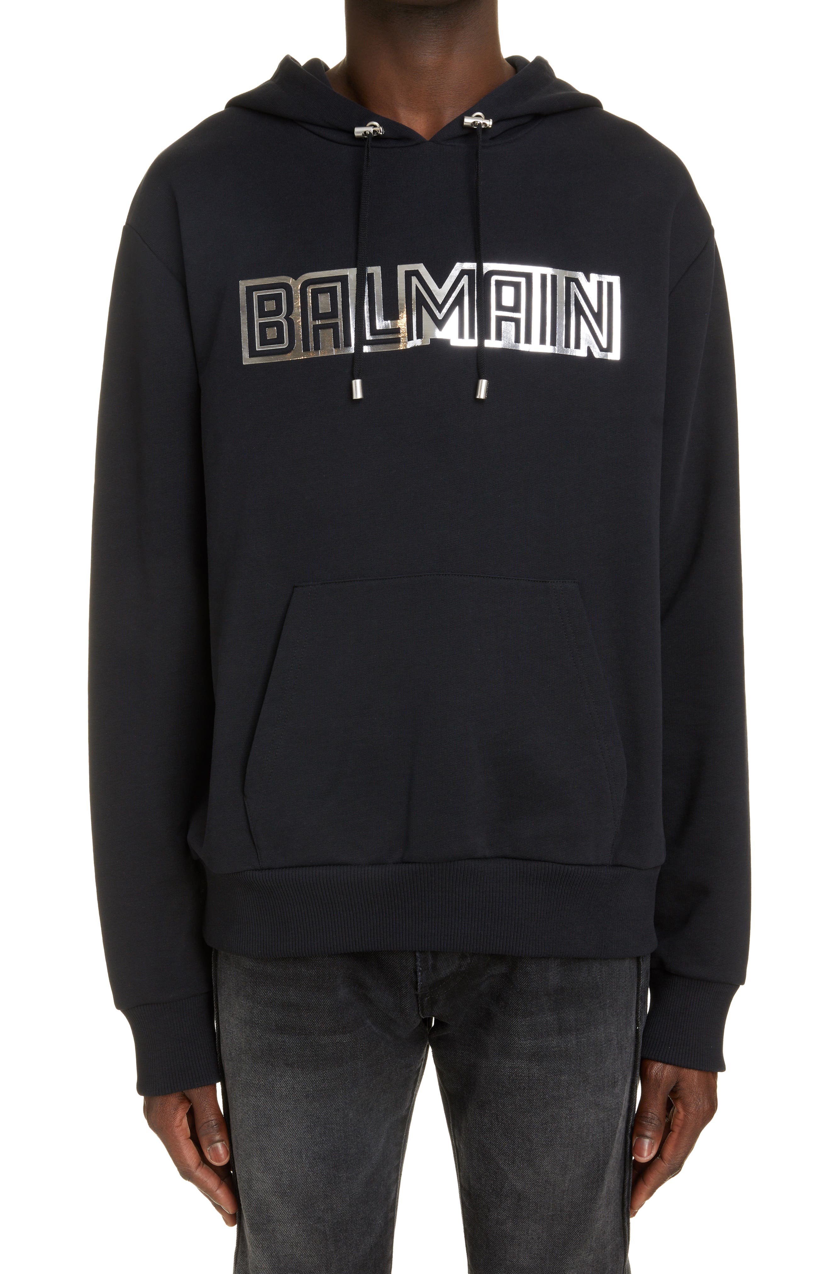 Balmain Mini Monogram Zipped Hoodie - Farfetch