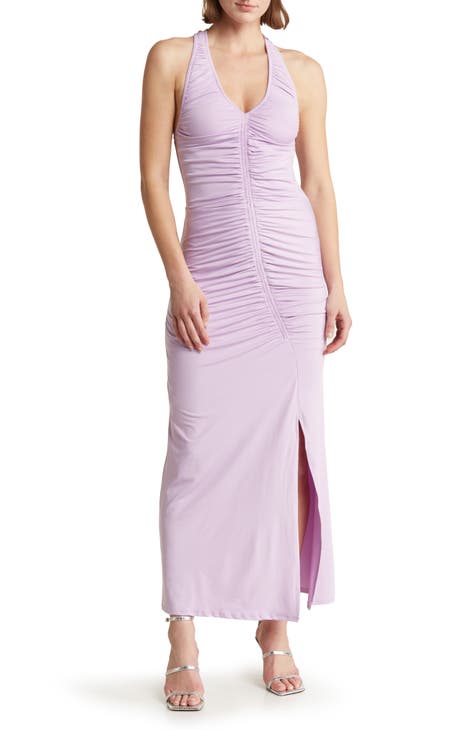 Shirred Sleeveless Body-Con Dress