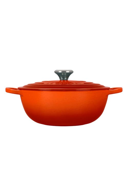 Le Creuset Signature 7.5-quart Enameled Cast Iron Brazier In Flame