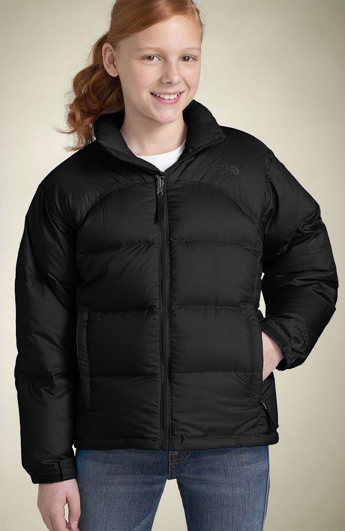 girls north face puffer jacket
