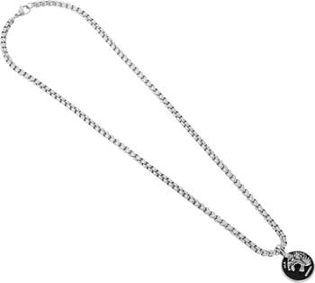 Men's Stainless Steel Figaro Chain Necklace & Bracelet Set