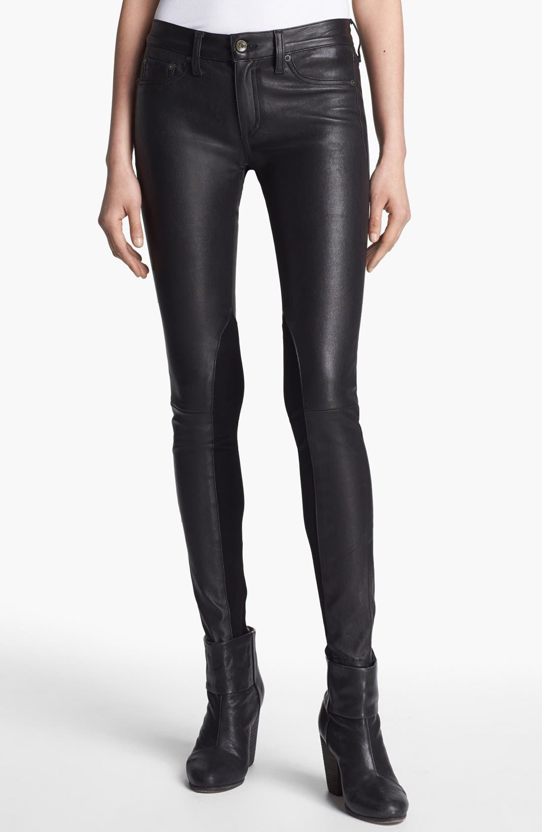 rag & bone/JEAN 'The Reverse' Leather Pants Nordstrom