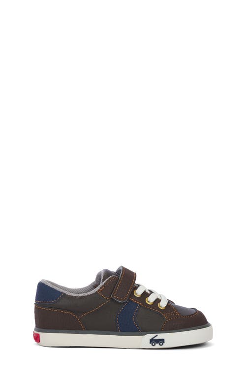 See Kai Run Connor Sneaker In Brown Leather