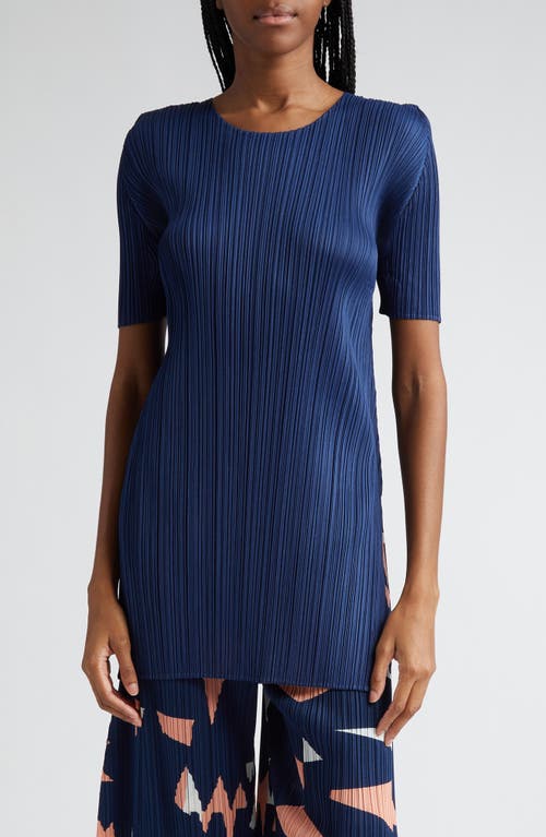 Pleats Please Issey Miyake Monthly Colors June Tunic Dark Blue at Nordstrom,