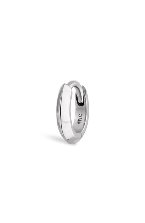 Maria Tash Vertex Single Hoop Earring In White Gold