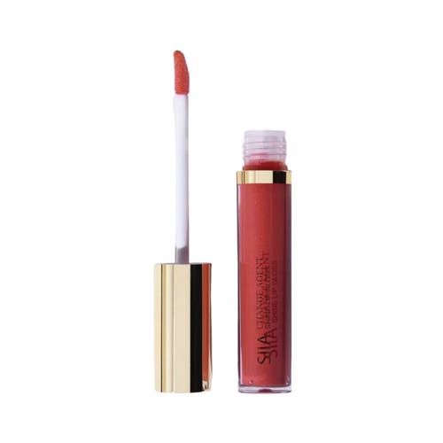 Shop Siia Cosmetics Change Agent Shine Lip Gloss In Dazzling Coral