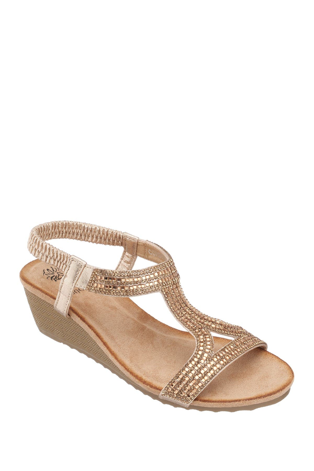 Gc Shoes Coretta Wedge Sandal Women's Shoes In Gold