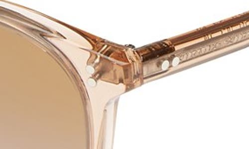 Shop Oliver Peoples 'finley' 51mm Retro Sunglasses In Pink/rose Mirror