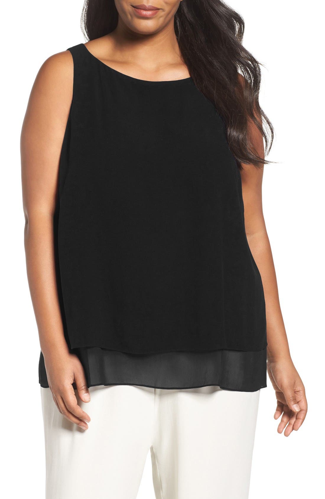 silk georgette tank