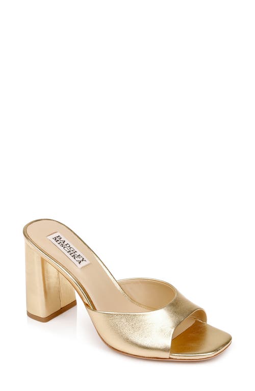 Cadence Slide Sandal in Gold